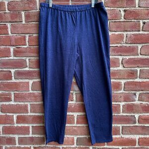 Eileen Fisher Womens $148 Cotton Hemp Melange Tapered Pant large